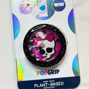 Pink Grunge - Confetti Shaker *Phone Grip or Badge Reel*