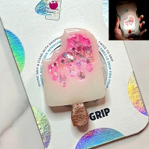Popsicle GLOW Schneekugel *Abzeichen Reel oder Handy Griff*