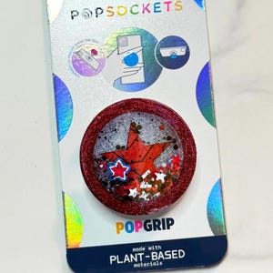 Cold Soldier Phone Grip or Badge Reel | Confetti Shaker | Custom Popsocket