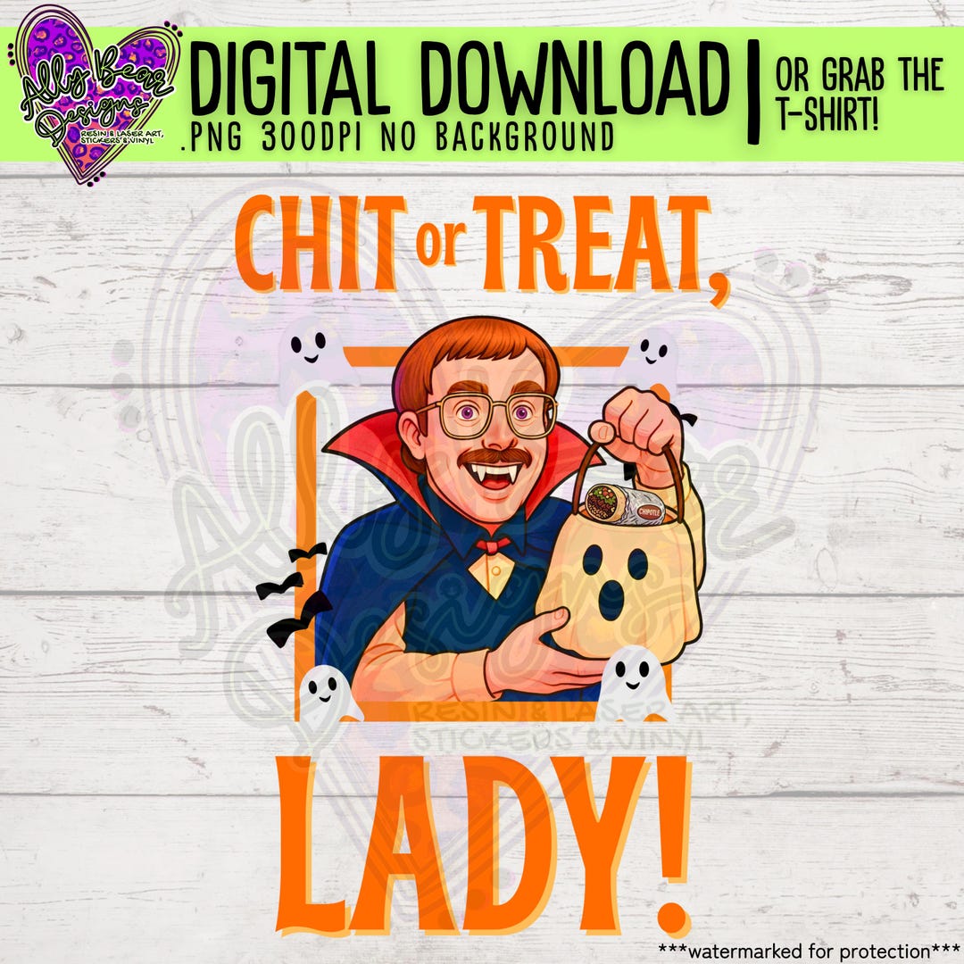 Halloween Chit Design PNG | Digital Download - Etsy