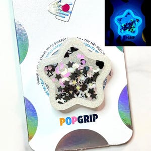 Midnight Sky - Blue Glow *Phone Grip or Badge Reel*