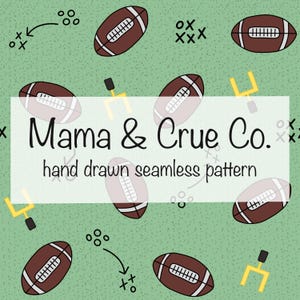 Football Fun Bundle Seamless Pattern 300 DPI PNG Instant Download Digital Papers Vinyl Fabric Surface Design Football Fall Bundle File