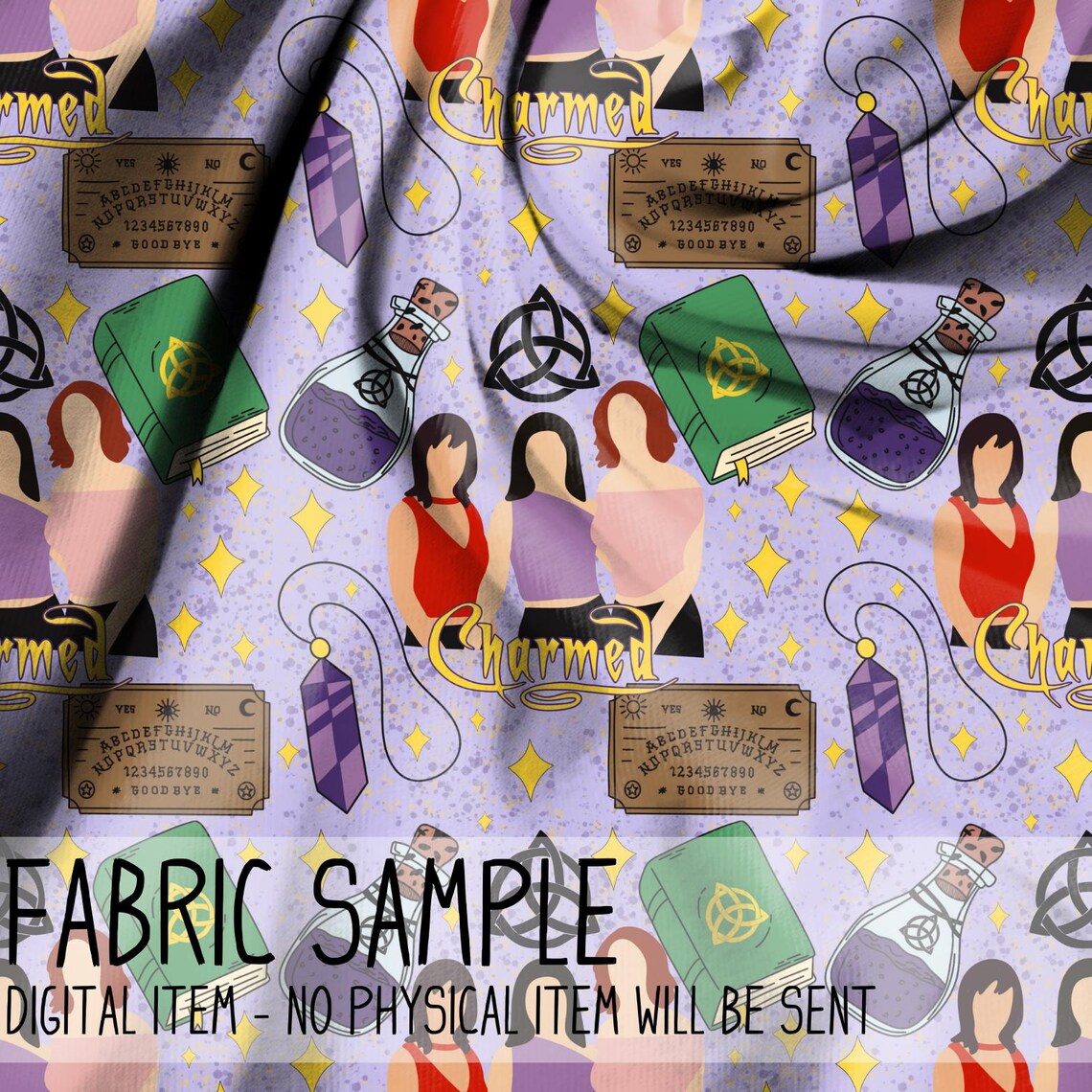 Charmed Pattern Background Charmed Seamless Pattern 300 DPI PNG Instant Download Digital Papers ...