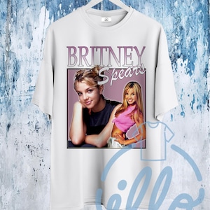 Britney Spears プリントTシャツ ブラック　ポップス　HIPHOP Vintage 00s BRITNEY SPEARS Black Rap Tees Hip Hop Britney