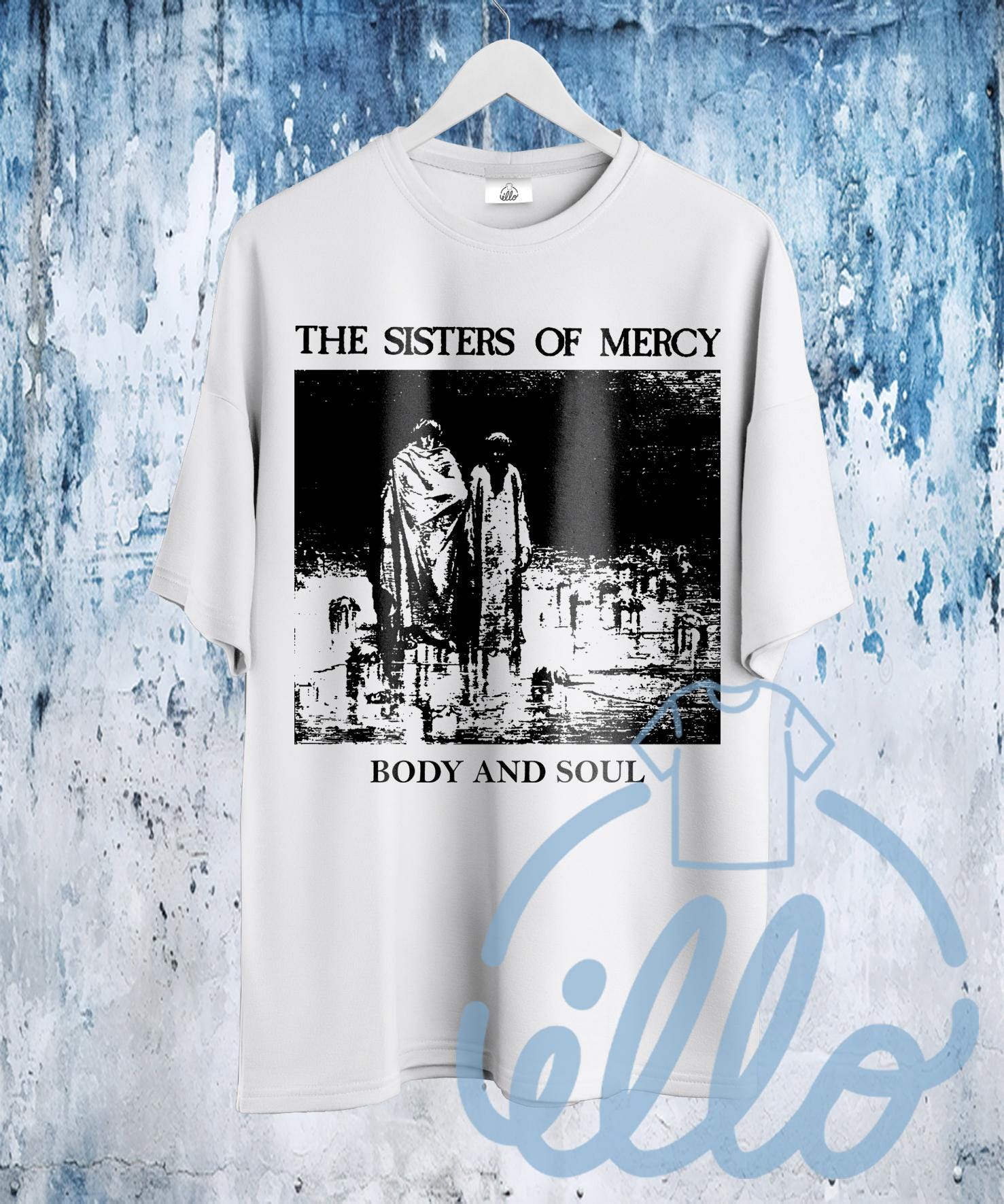 THE SISTERS OF MERCY 80s ヴィンテージバンドTシャツ The Sisters of Mercy Cross Tshirt 80s Vintage Best Gift T