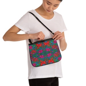 Small Shoulder Bag in Krampus Winter Solstice