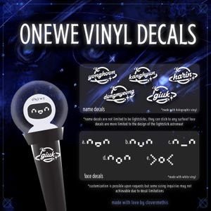 Onewe Süßer Kpop Vinyl Aufkleber