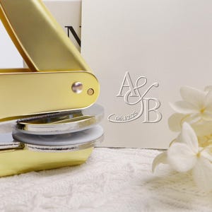 Custom Wedding Invitation Embosser/Monogram Embosser Personalized/Initials Embosser/Napkin Embosser/Wedding Stationery