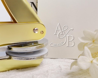 Custom Wedding Invitation Embosser/Monogram Embosser Personalized/Initials Embosser/Napkin Embosser/Wedding Stationery