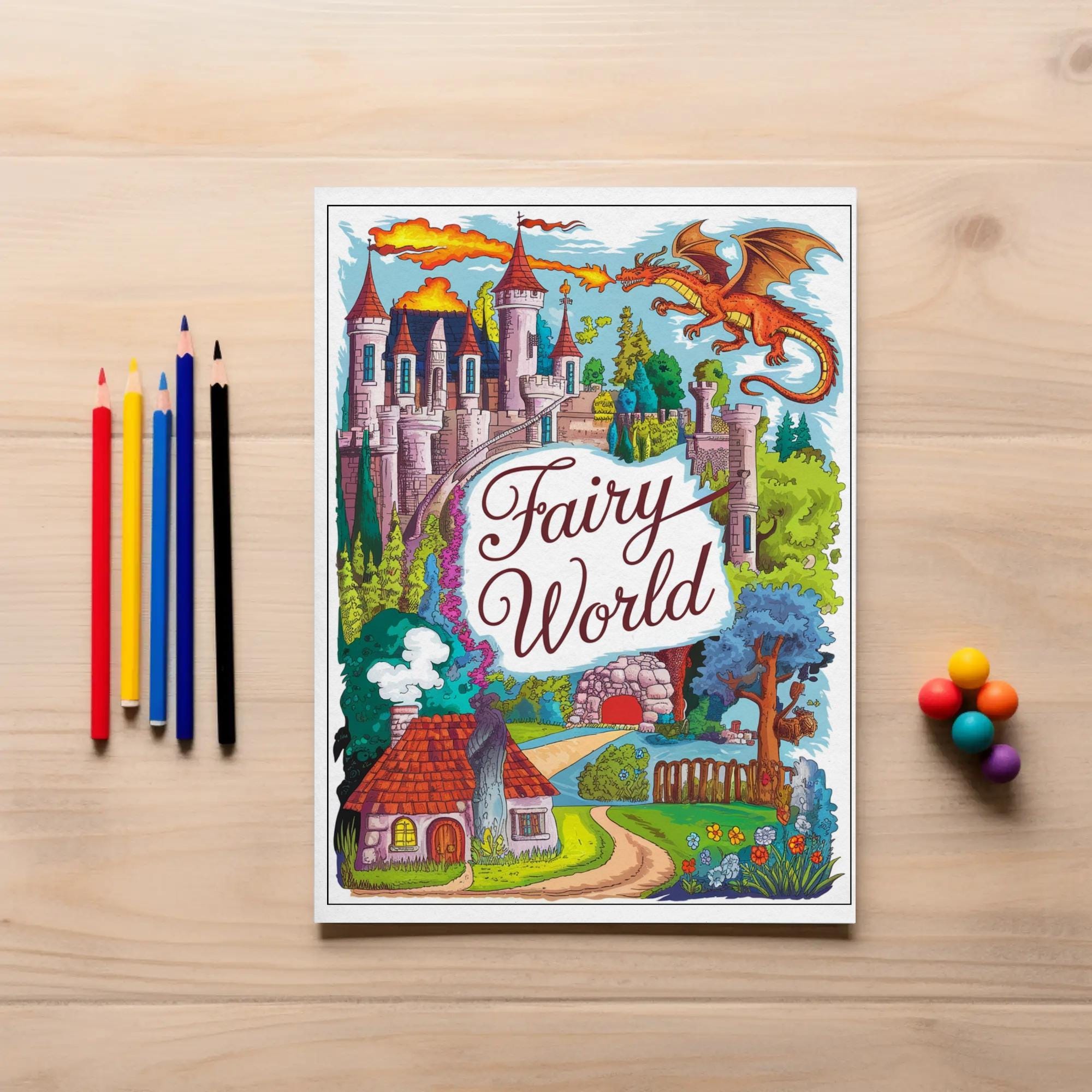 69 Fairy World Coloring Pages - Coloring Pages for Adults and Kids ...