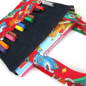 DIY Markers Bag Sewing Pattern Art bag for children tutorial PDF download ePattern image 1