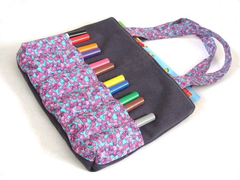 DIY Markers Bag Sewing Pattern Art bag for children tutorial PDF download ePattern image 3