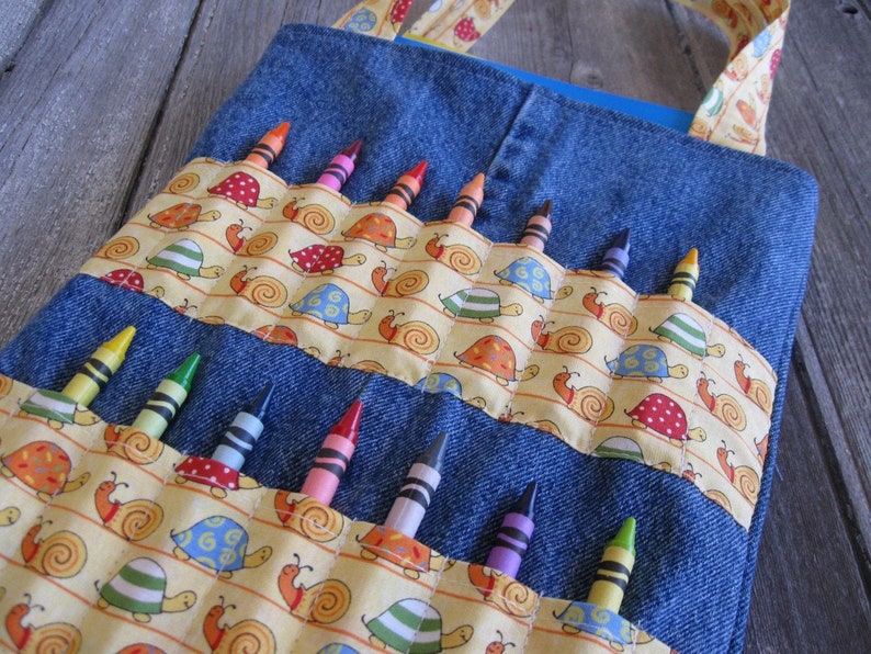 DIY Coloring Bag for crayons Sewing Pattern Art bag for children tutorial PDF download ePattern image 7