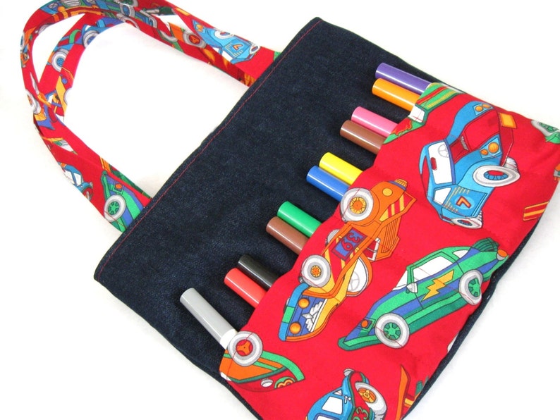 DIY Markers Bag Sewing Pattern Art bag for children tutorial PDF download ePattern image 2