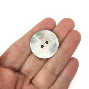 Natural Agoya Shell Buttons, 6 Sizes Available, Raw Pearl Sewing ...