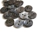 10mm Grey Shell Buttons, 8 Natural Sewing Buttons, 2 Holes Mother of ...