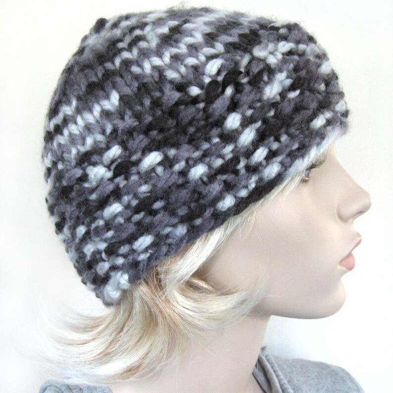 Easy hat knitting pattern Quick bulky beanie for adult Instant download PDF pattern image 7