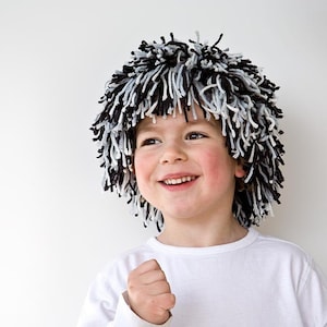 Yarn Wig Sewing Pattern, Halloween costume wig tutorial, PDF instant download digital pattern, Pattern for children and adult image 10