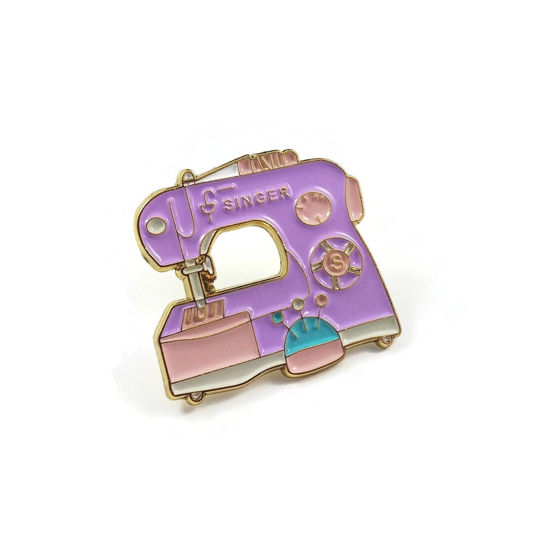 Sewing Machine Enamel Pin, Sew Lover Brooch, Cute Gift for Her Etsy