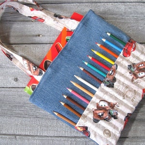 DIY Coloring Bag Sewing Pattern Art bag for children tutorial PDF download ePattern image 2