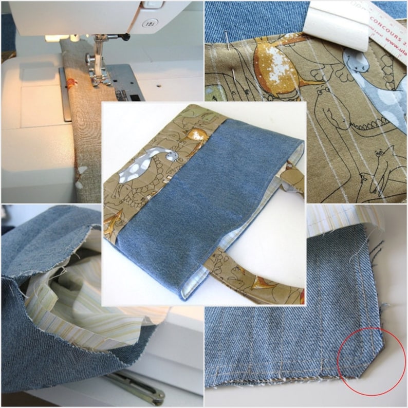 Kid bag sewing pattern DIY activity bag tutorial PDF instant image 5