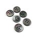 Grey Mother of Pearl Buttons, Natural Black Lip Shell Sewing Buttons, 4 ...