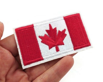 Canada iron on patches, Embroidered patch, Sew on patch, Canadian flag applique