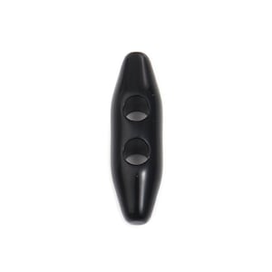 May include: Black plastic toggle with two holes.
