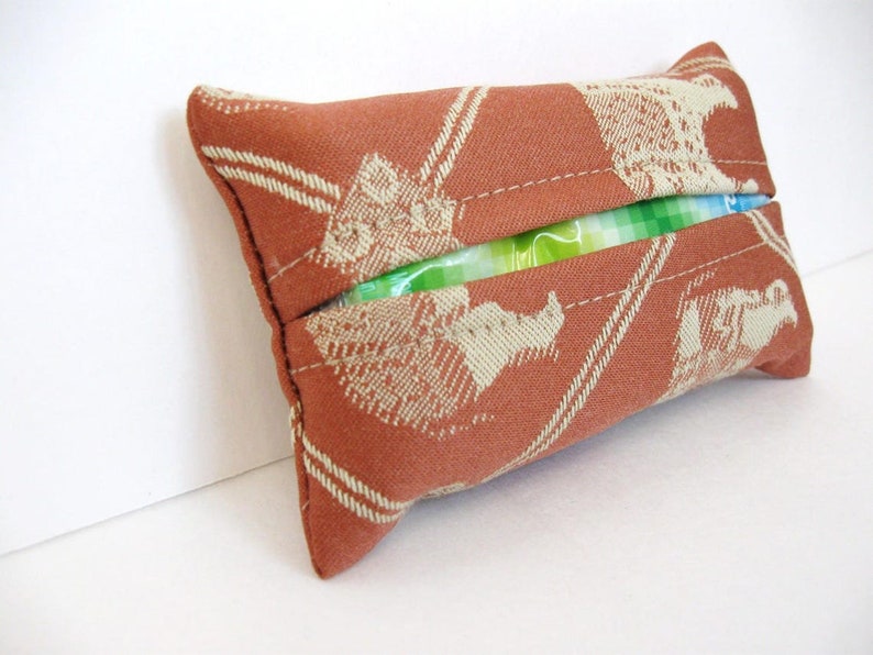 Travel pocket tissue holder tutorial, Easy Pouch PDF sewing pattern, Instant download digital pattern, Zero Waste Craft Project image 4