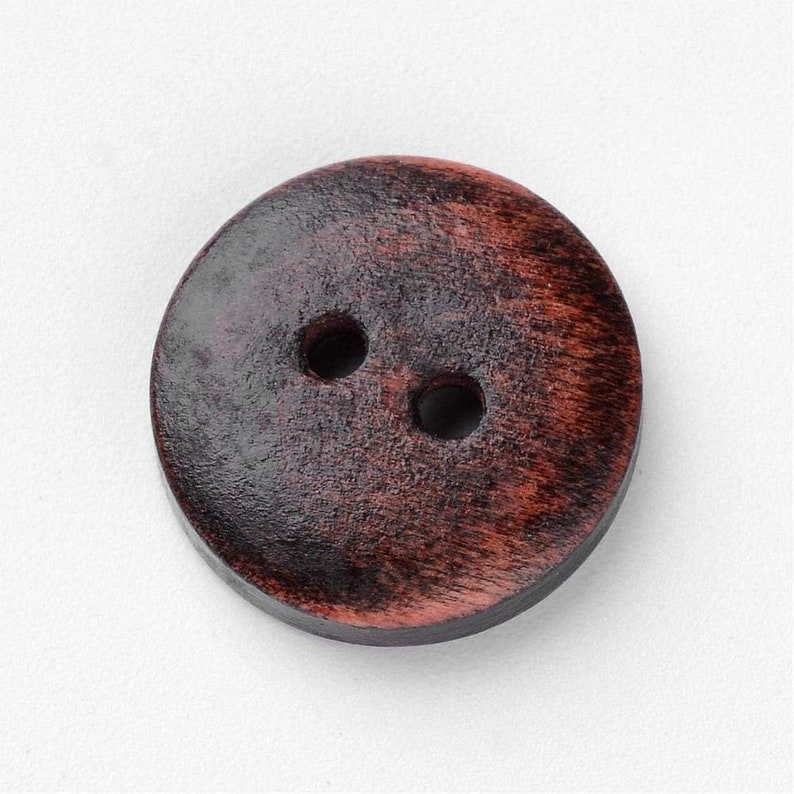 15mm brown wooden buttons, 2 holes shirt buttons, 6 small buttons for knitting image 5