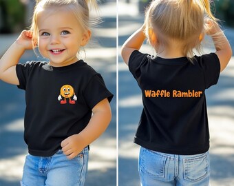 Camiseta Waffle Rambler: Camiseta de algodón con logotipo para jóvenes y niños pequeños