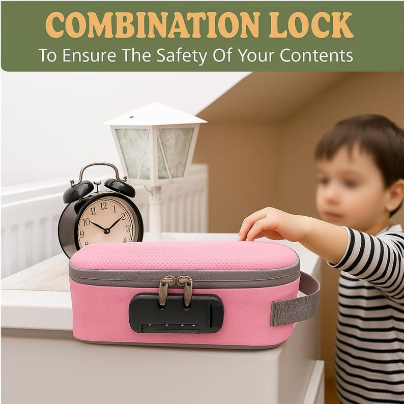 Pink Gift Set – Lockable Smell Proof Bag, Mini Pouch & Ashtray image 5