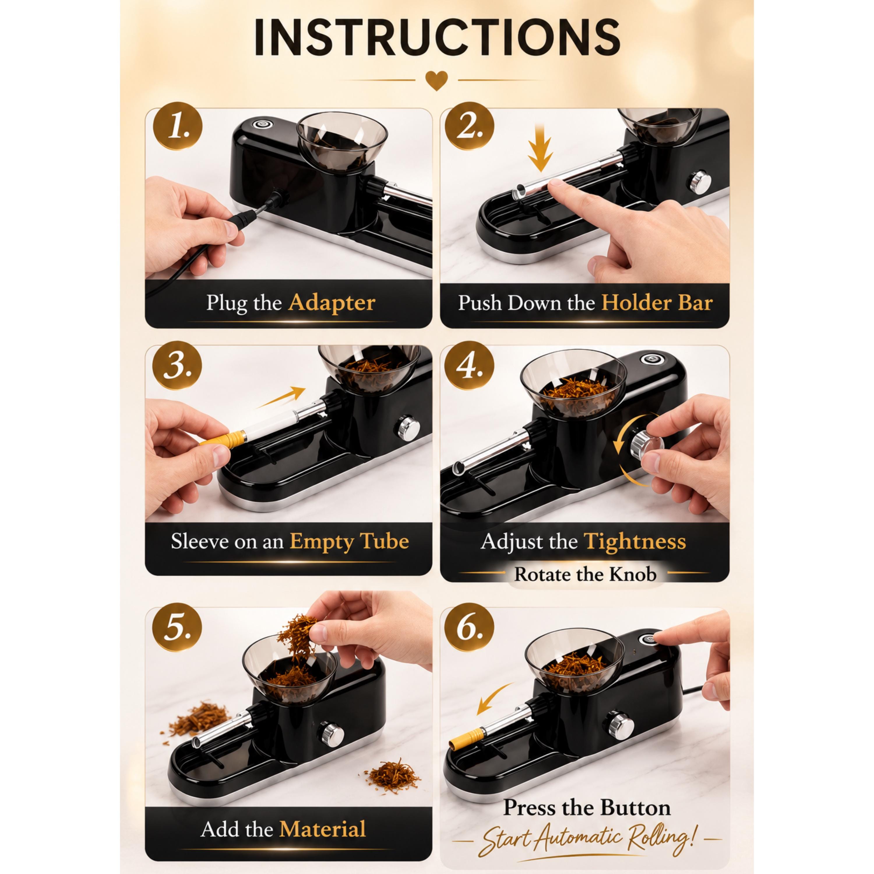 fully automatic cigarette rolling machine near me Powermatic III+ Electric Tobaco Injector (King & 100s) Combo ZIJINGM Fully Automatic Electric Cigarette