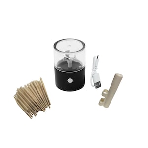 Moulin à herbes électrique | Moulin à épices rechargeable en aluminium avec kit d'accessoires