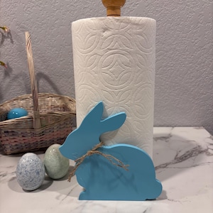 Porta-toalhas de papel coelho da Páscoa, porta-guardanapos