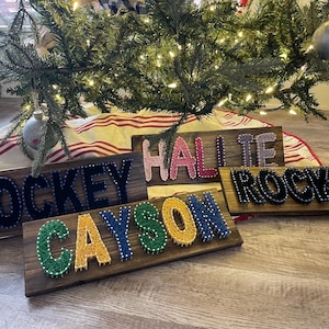 Custom Name String Art Sign