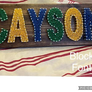 Custom Name String Art Sign - Etsy