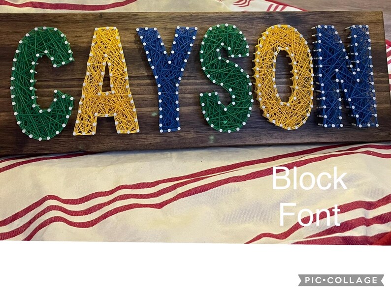 Custom Name String Art Sign - Etsy