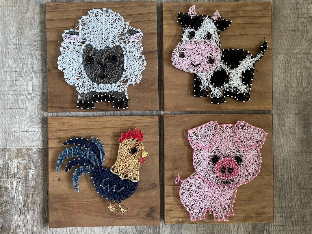 String Art Farm Animals Collection - Etsy