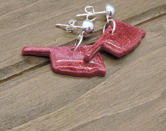 Glitter Oklahoma Earrings