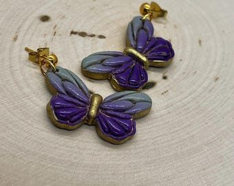 Small butterfly earrings
