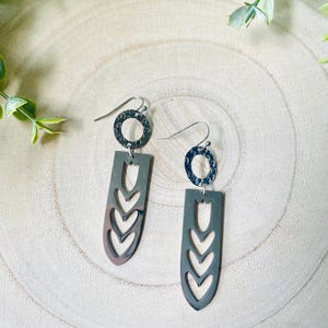 Tulip Stainless Steel Earrings, Drop Earrings, Flower Earrings, Dangle Earrings, Flower Jewelry, Statement Earrings, Tulip Earrings