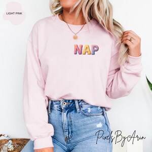 Sudaderas con gráficos NAP, sudaderas con capucha, hora de dormir, letras de globos, conjuntos divertidos y relajantes, ropa para días de relax, ropa acogedora para el fin de semana, ropa bonita para dormir