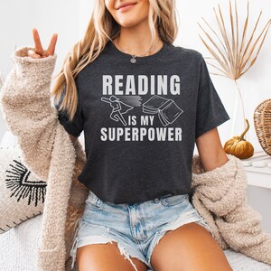 Reading Is My Superpower T-Shirt Tee Reader Gift Book Reading Is My Superpower T-Shirt Tee Reader Gift Book