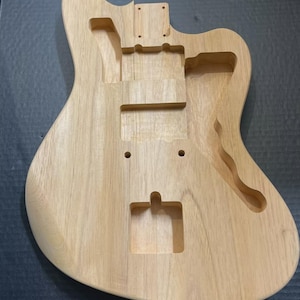 Jazzmaster Style Guitar Body – 2-Piece Spanish Cedar – CNC Cut – Unfinished – 3.9 lbs