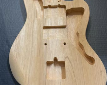 Jazzmaster-stijl gitaarbody – tweedelig Spaans cederhout – CNC-gesneden – onafgewerkt – 3,9 pond