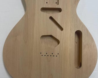 Cuerpo de guitarra Telecaster Hybrid – Estilo Red Special – Aliso de 3 piezas – Corte CNC – Sin acabado – 1,9 kg
