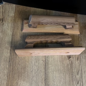 Cedar Wood Sauna Door Handles – Set of 2 – 10&quot;x2.5&quot;x3.5&quot; – Handmade – Unfinished