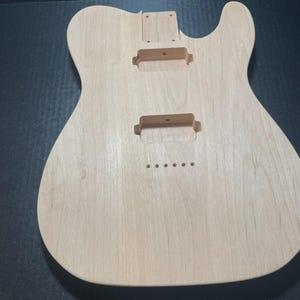 Right-Hand Telecaster HH Guitar Body – CNC Cut – 3-Piece Custom Build – 4.2 lbs