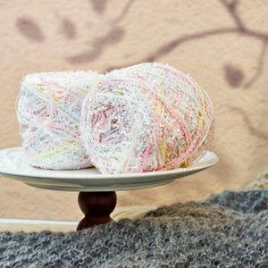 Pearl White Cotton Blend Yarn: Soft Knit & Crochet Projects